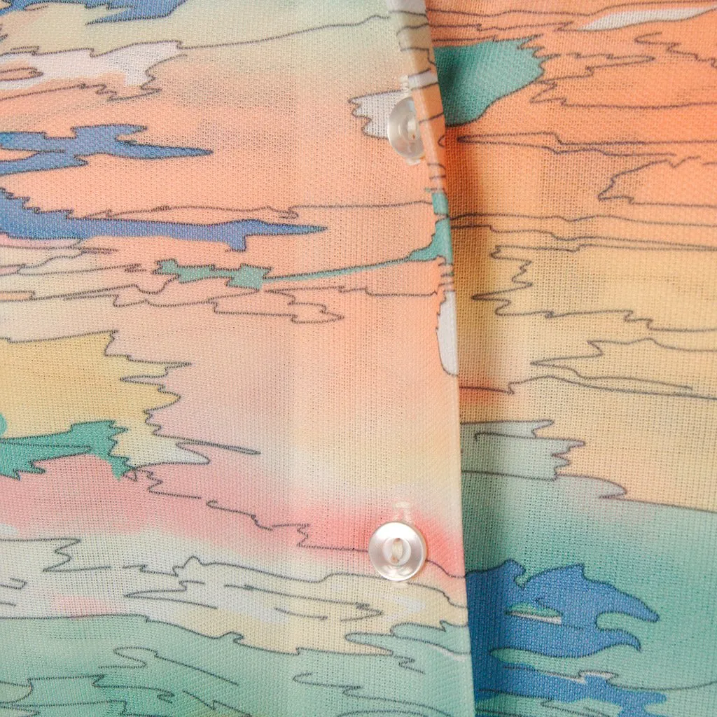 1960s Pastel Landscape Tank Set