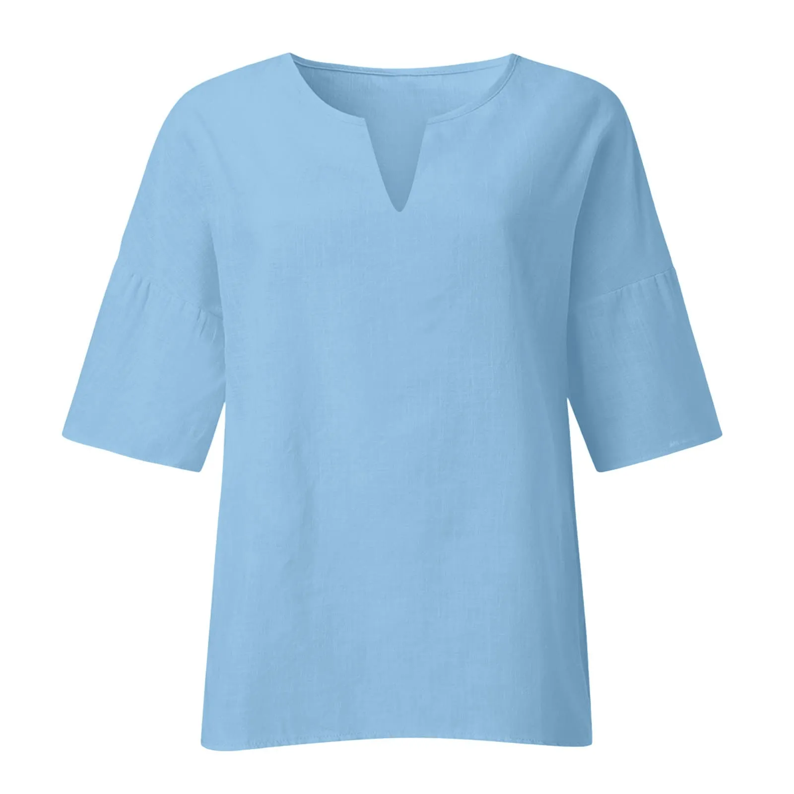 Amazon Haul Store Amazon Haul Sale Clearance Amazon Haul Sale Amazon Haul Items Haul Store Short Sleeve Linen Shirt Women Light Blue X-Large