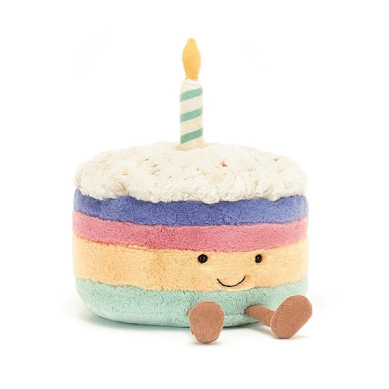 amuseable rainbow birthday cake