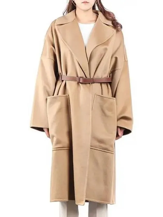 Belted Midi Single Coat Camel