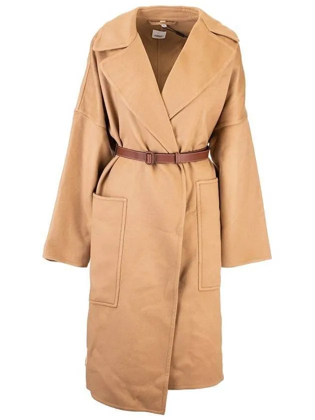 Belted Midi Single Coat Camel