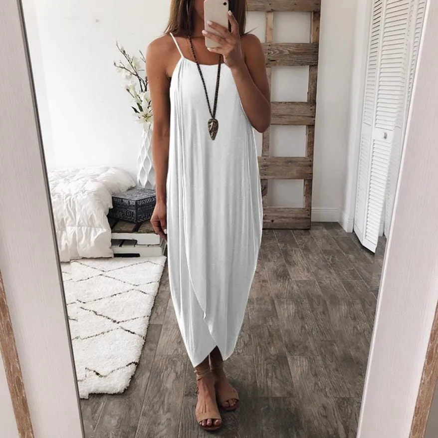 Boho Chic Spaghetti Strap Dress