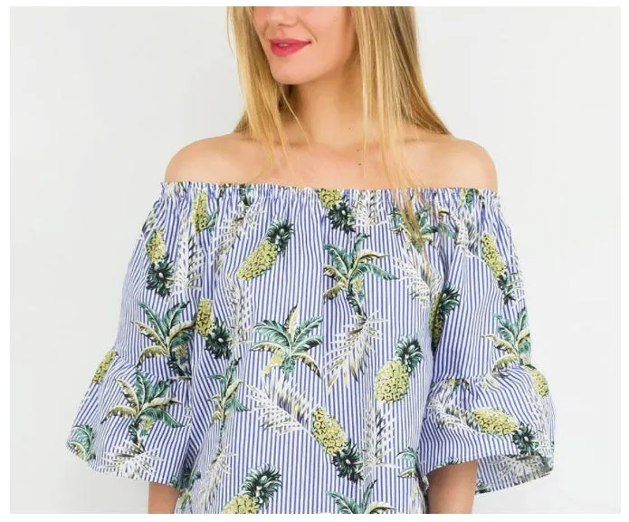 Boho Pineapple Dress (size S)