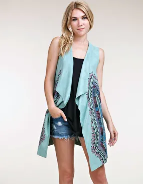 Boho Vixen Vest in Sage