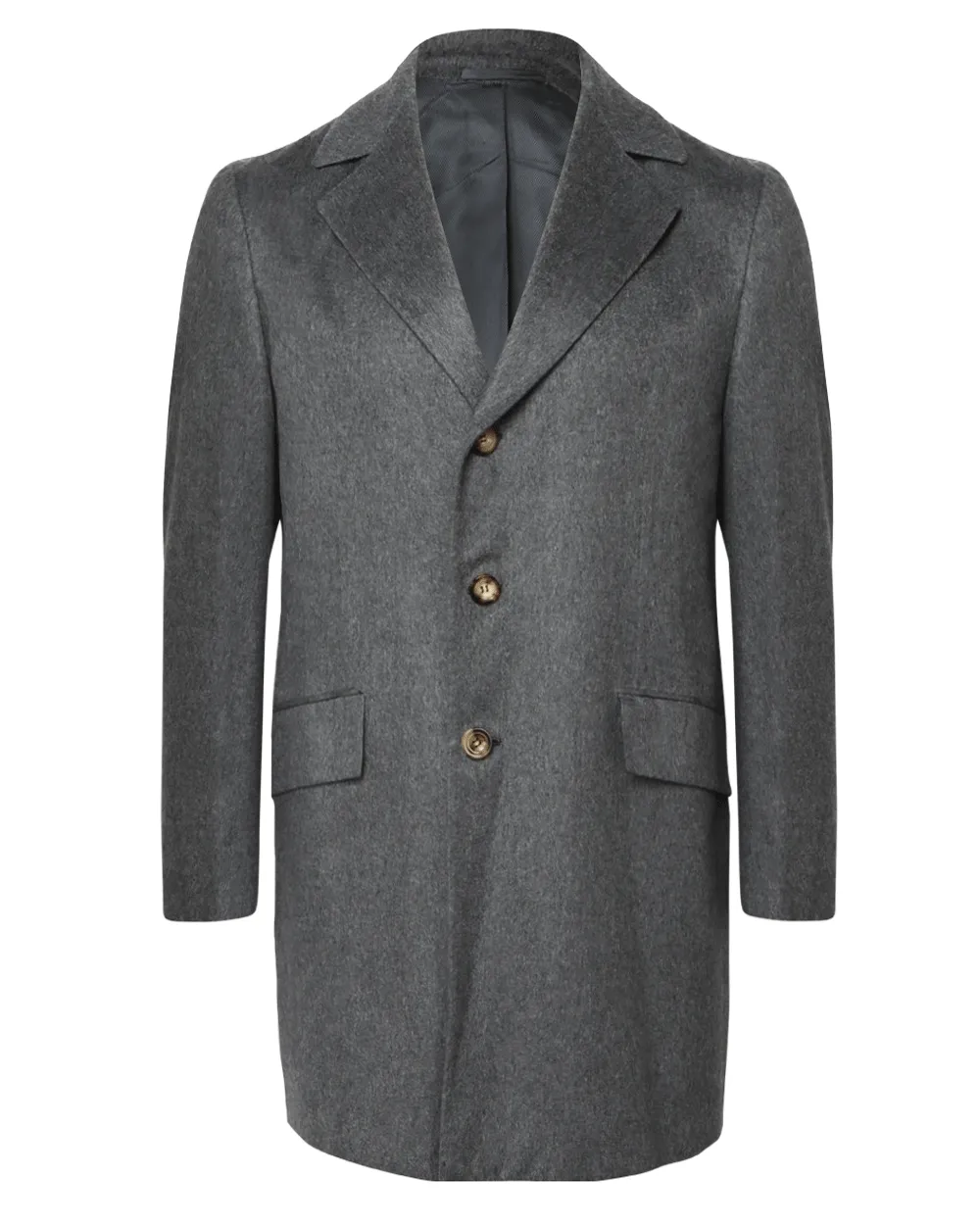 Dark Grey Cashmere Topcoat