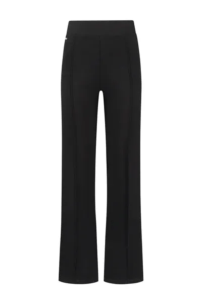 Forest pintuck flare pants - Black