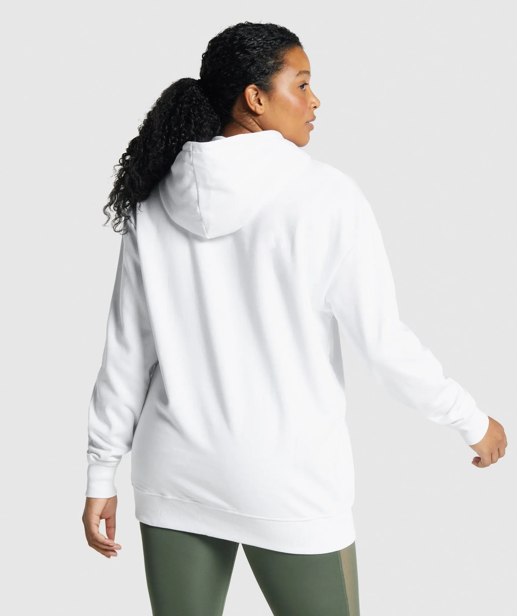 Gymshark Training Oversized Hoodie - White