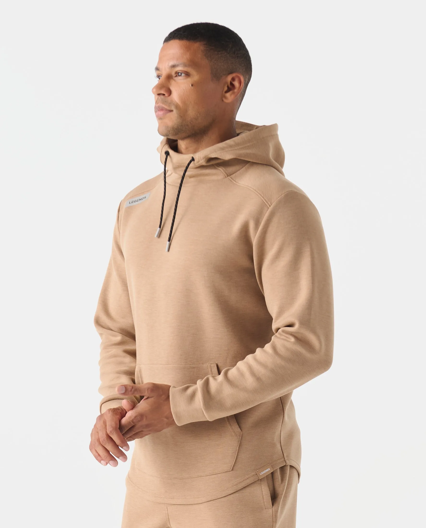 Hawthorne Tech Hoodie Camel Heather