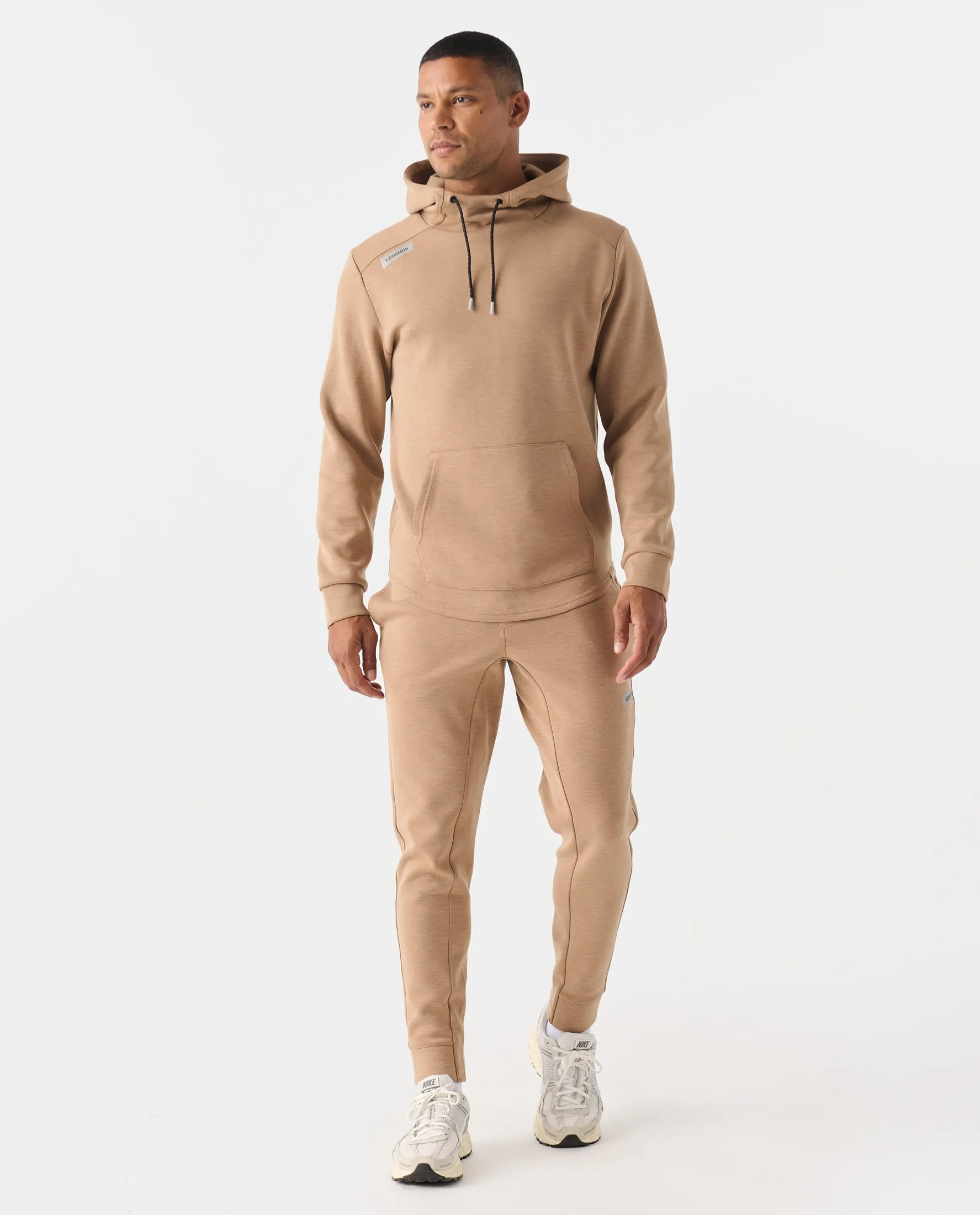 Hawthorne Tech Hoodie Camel Heather