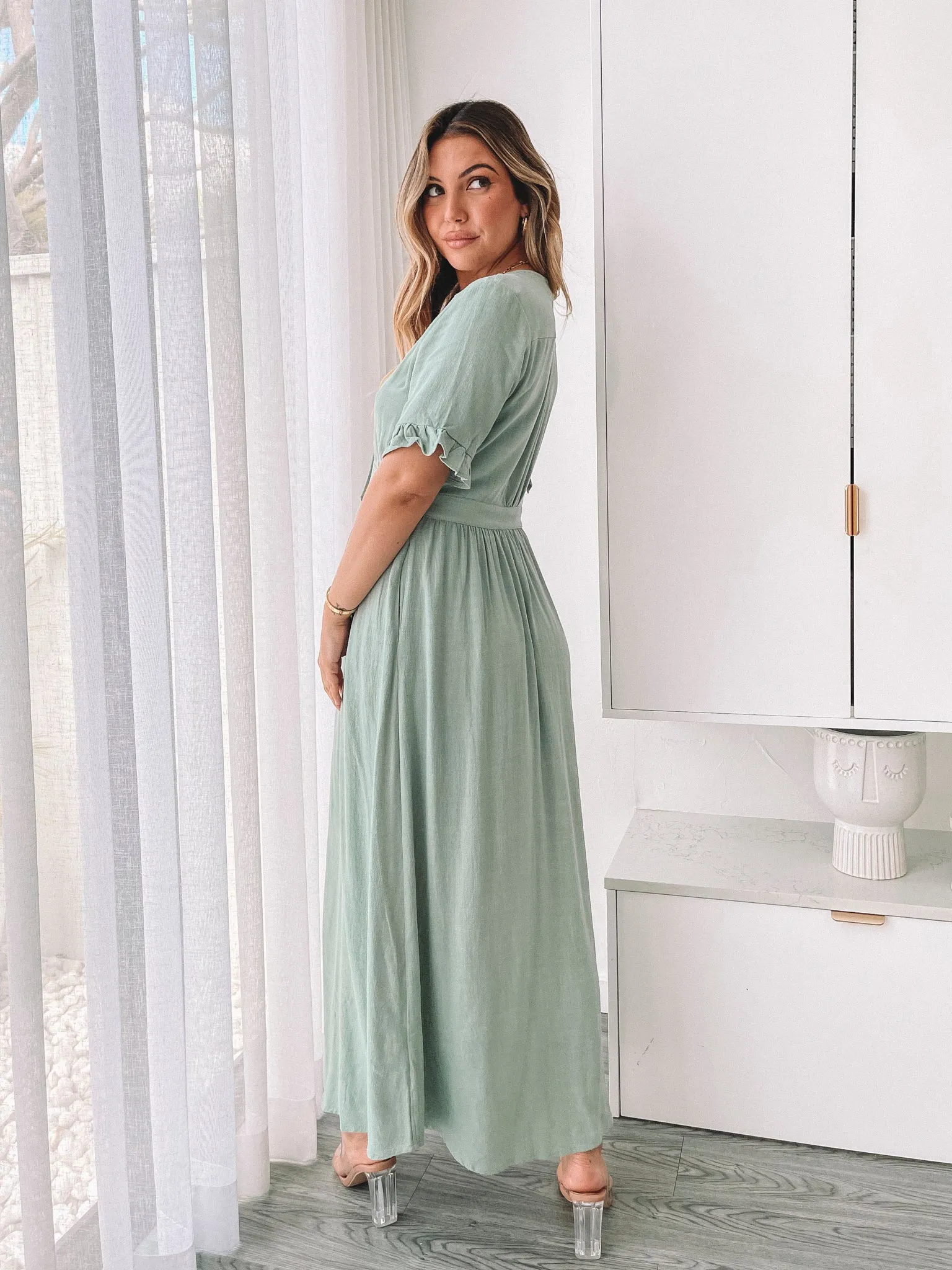 Korbela Dress - Sage