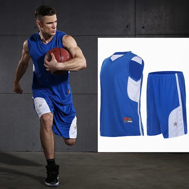 Men's Jersey Sportswear Running Sports Sets Basketball Workout