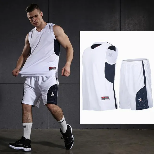 Men's Jersey Sportswear Running Sports Sets Basketball Workout