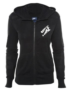 Nike Mesh Full-zip Training Hoodie Womens Style : 726486