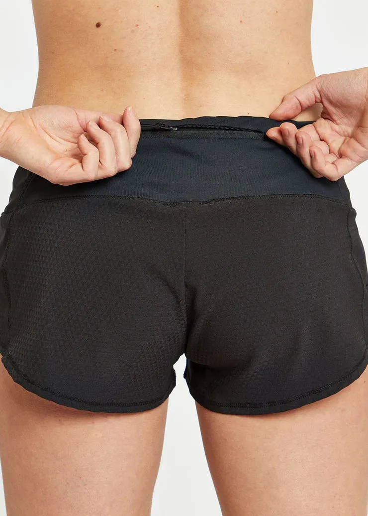 Oiselle | Mac Toolbelt Roga Shorts | Women's | Black