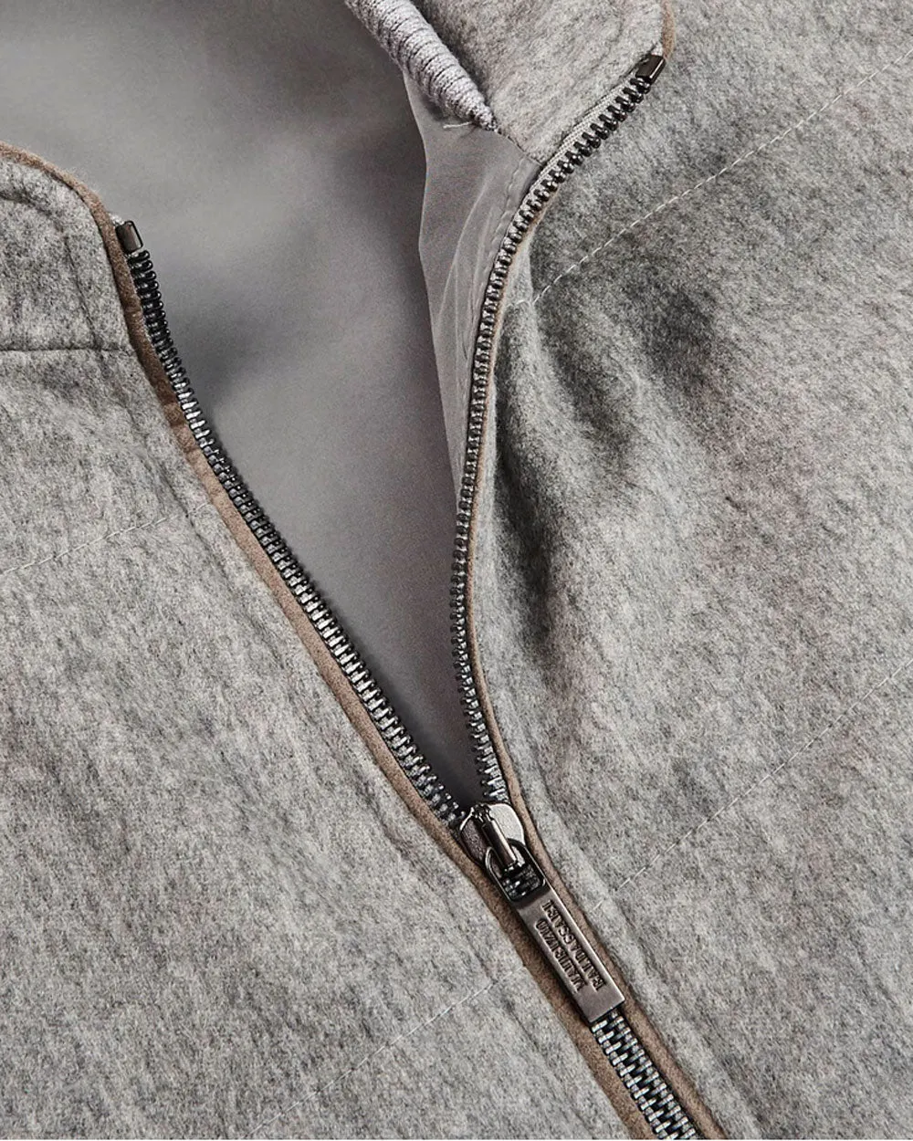 Pearl Grey Pure Cashmere Vest