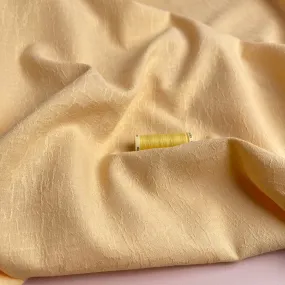 REMNANT 0.35 metre   free small section with fault - Fibre Mood Cotton Linen Bark Jacquard in Yellow