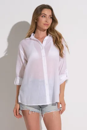 Sheer Button Down Top