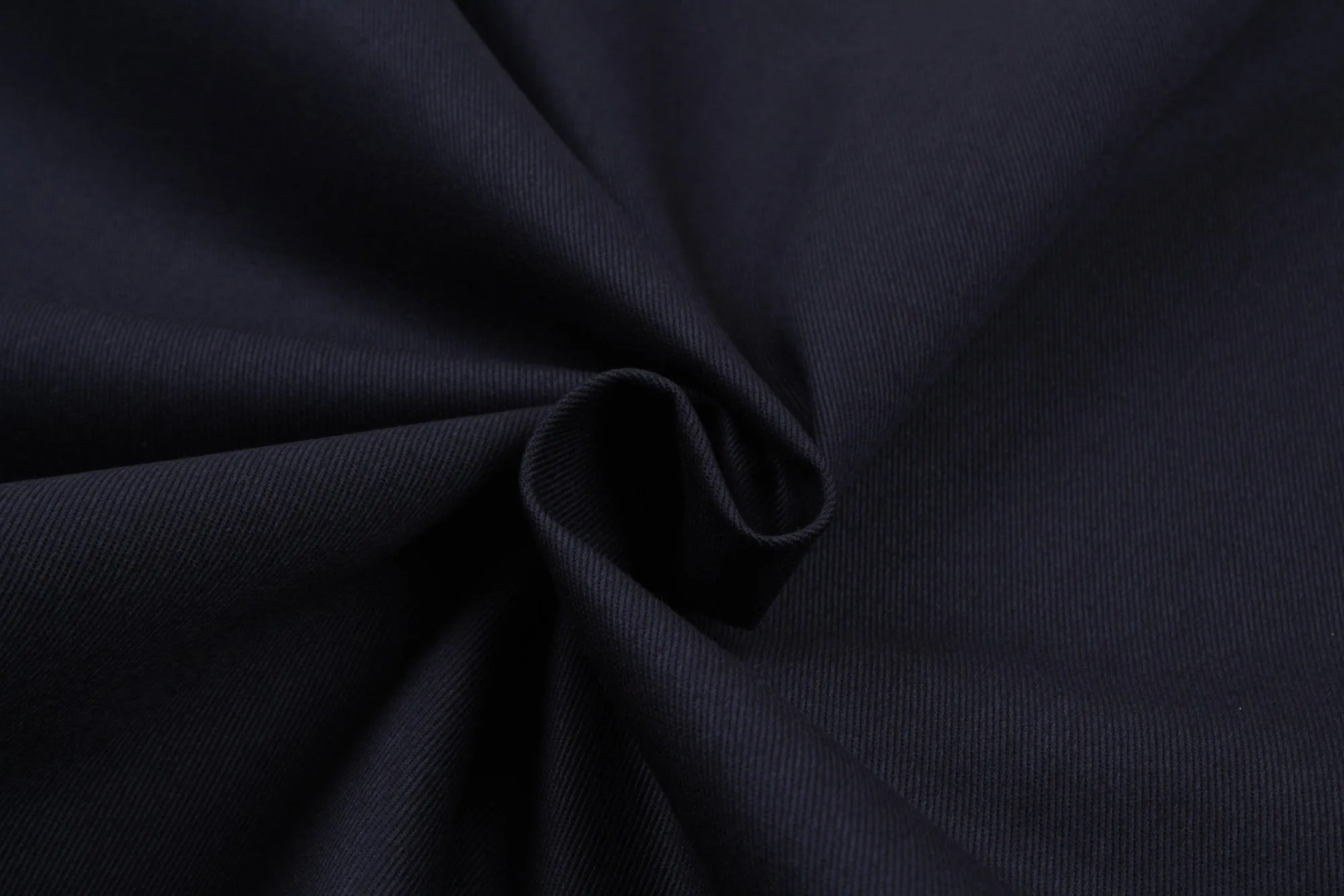 Soft Structured Cotton Gabardine - Navy