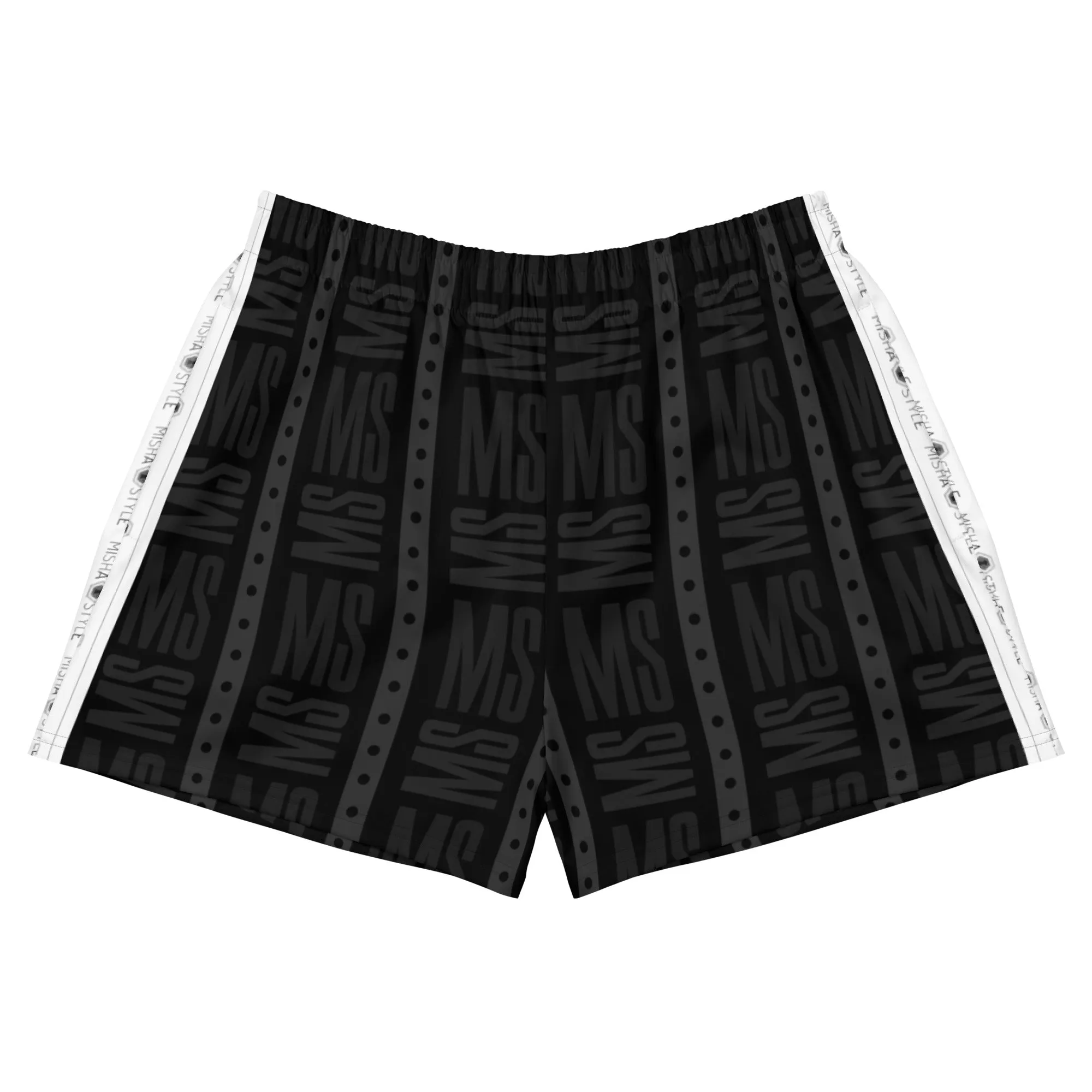 Unisex Athletic Misha Black Shorts