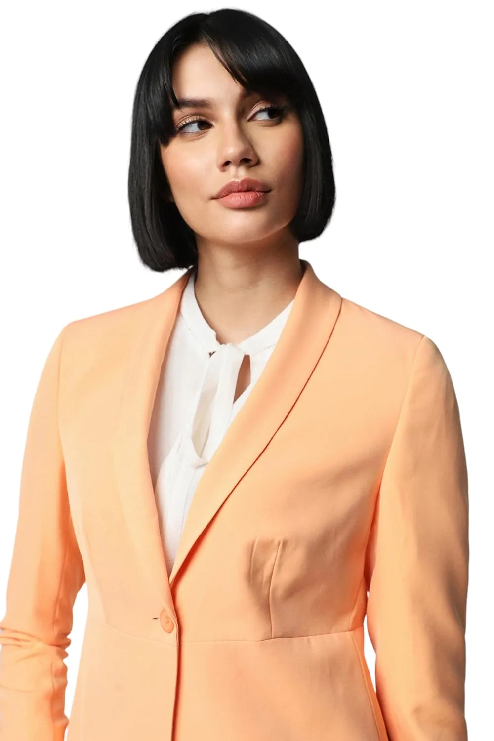 Van Heusen Women's Fashion Formal Blazer VWBZFRGFB83550_Orange